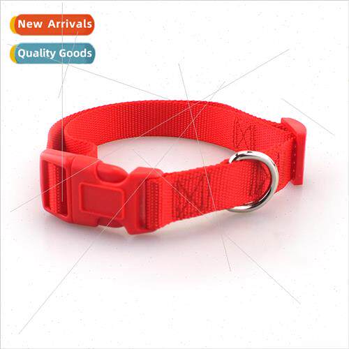 Pet collar polyester imation nylon dog walking collar adjust