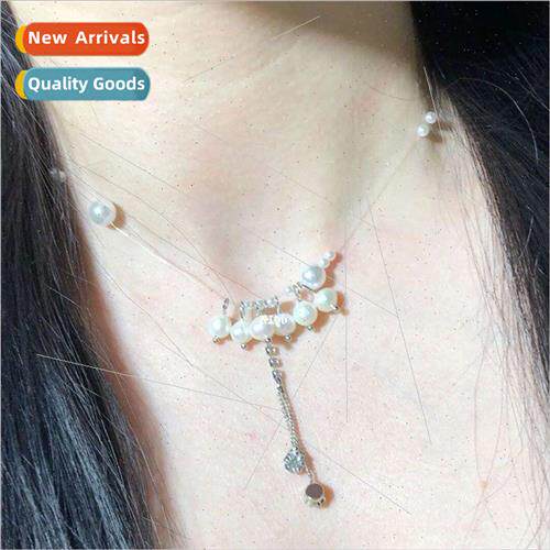 Wear elegance around your neck Handmade pearl tassel necklac