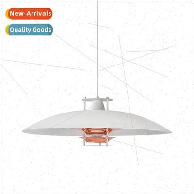 Modern simple flying saucer chandelier restaurant bar chrome