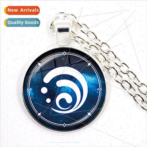 Secondary Elemental God Eye al God Necklace Time Gemstone Pe