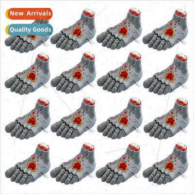 fun clockwork gray zombie ghost feet on chain will walk doll