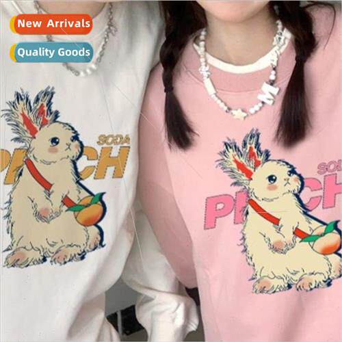 Autumn winter 2023  round neck shirt sweater couple cartoon