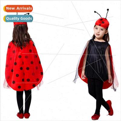 Halloween cosplay costumes Childrens ladybug permance costum