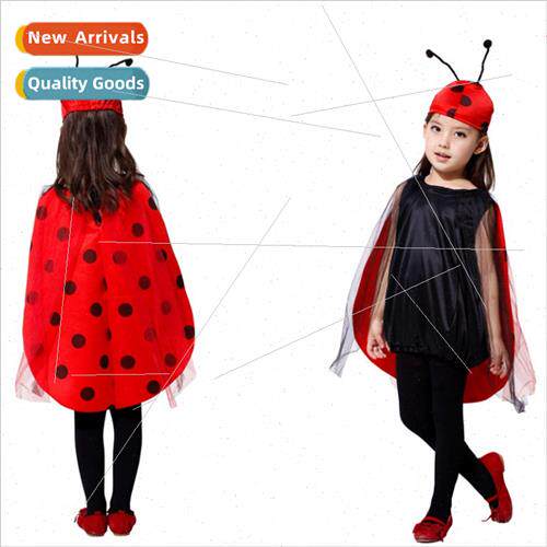 Halloween cosplay costumes Childrens ladybug permance costum