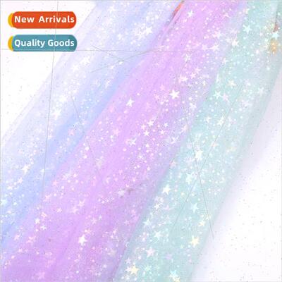 Illusion size stars mesh fabric clothing dresses poncho deco