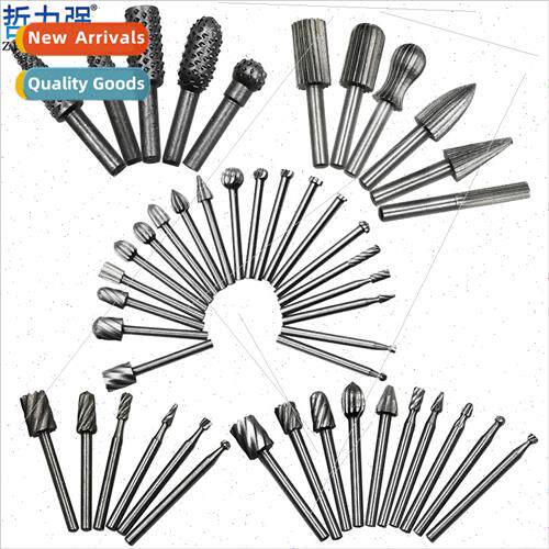 Tungsten steel milling cutter set Metal grinding head Wood c