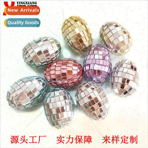 Colorful Easter Eggs Christmas Decoration Mirror Glass Eggs