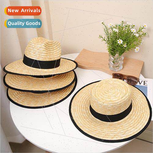New Europe Uned States summer fashion simple rim straw hat o