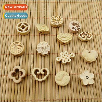 boxwood auspicious cloud blessing small flower carving boxwo