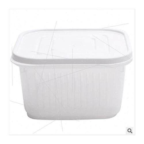 Square transparent double sealing onion ginger garlic draini