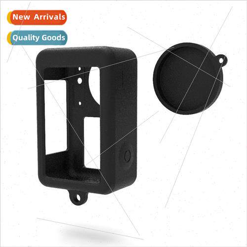 适用DJI ACTION3 4 Silicon Case Protective Case Lens Protecti