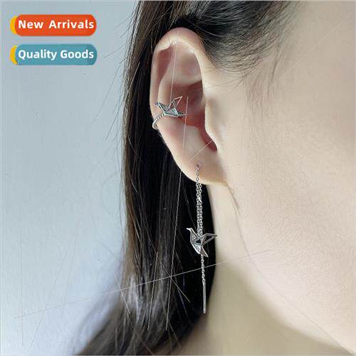 Thouspaper cranes ear clip whout ear holes girls lerary simp