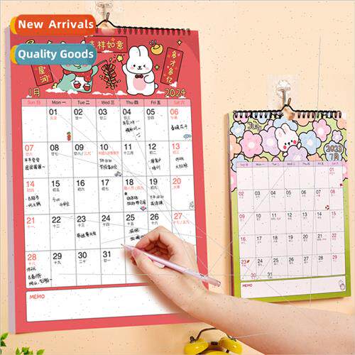 Cute Wall Calendar 2024 Creative Monthly Calendar Desktop Di
