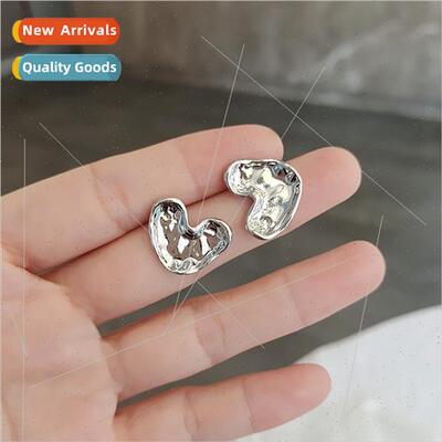 Hundreds liquid love earrings female simple fashion niche ea