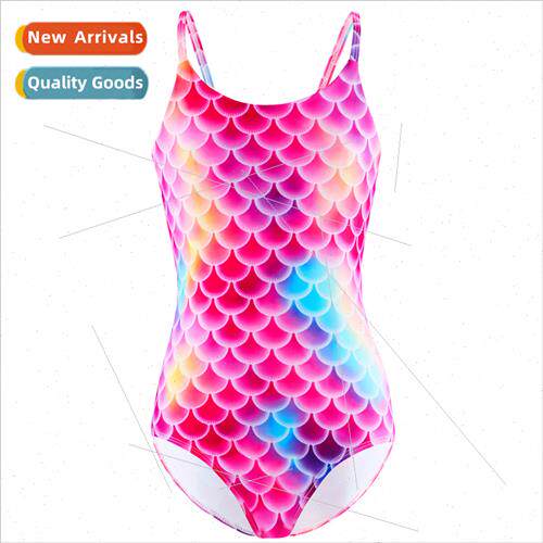 2024 new childrens swimsus girls one-piece swimsu 3d fish sc