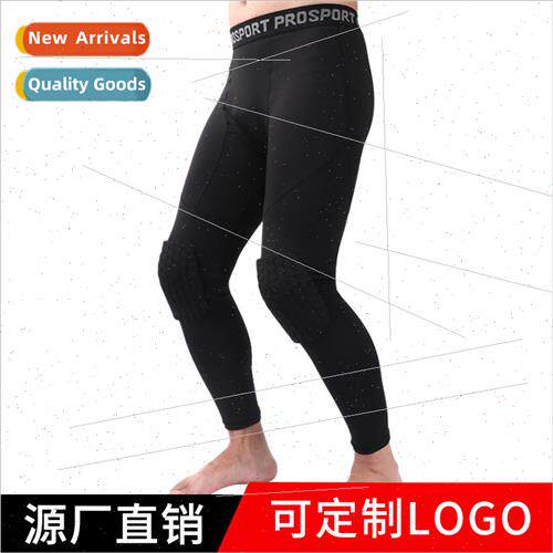 New Lycra honeycomb impact sports pants mens basketball fnes