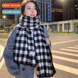 scarf imation cashmere terary couples plaid Korea squa retro
