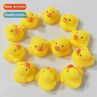 Water play small yellow duck mini bath toys baby water play