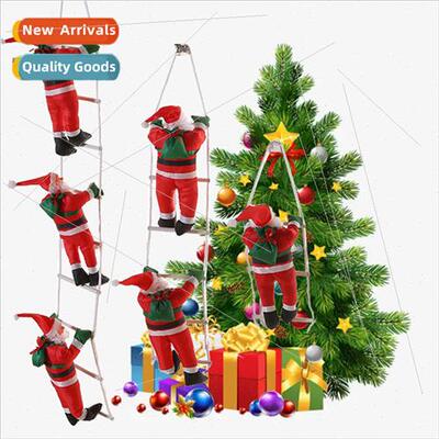 Climbing ladder Santa Climbing rope Santa Claus doll pendant