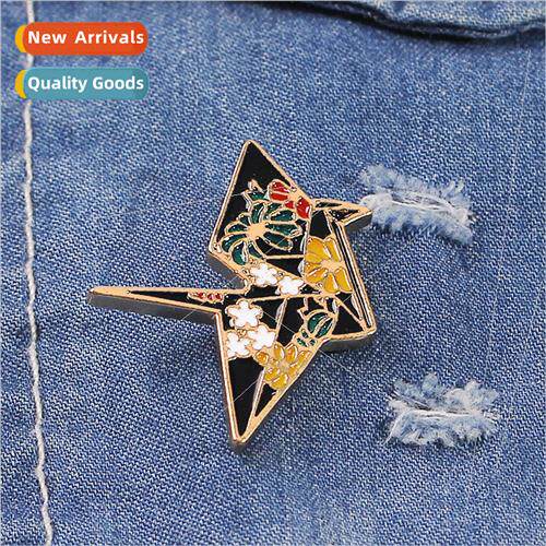 fashion enamel cartoon ing thousands paper cranes cowboy bad