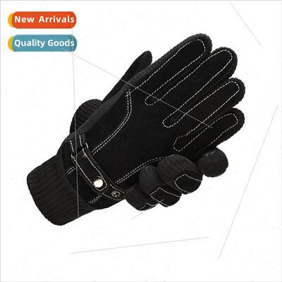 Pigskin gloves mens new fall and winter ski gloves outdoor c