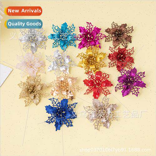 16CM hollow gold dust flower garlrattan DIY decorative flowe