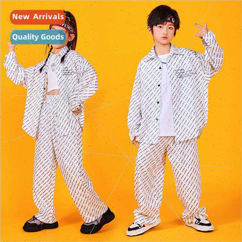 Childrens set dance tide clothing hip-hop permance costumes