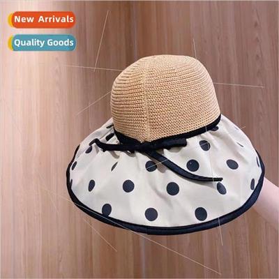 Large-brimmed fisherman hat children vinyl UV protection dom