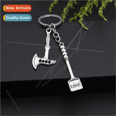 New creative mini gadget keychain axe hammer personalized ca