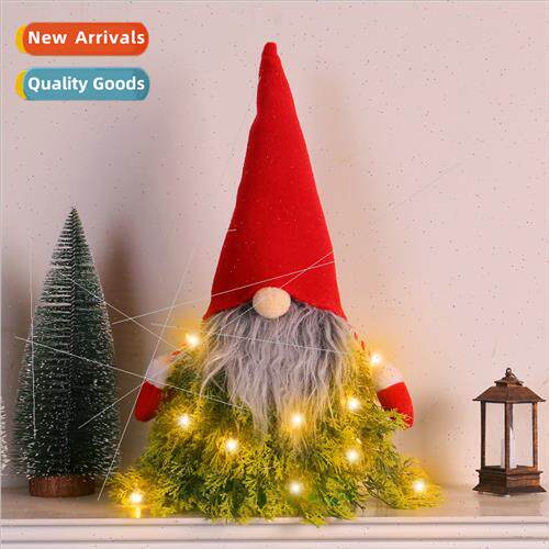 Glowing Christmas Tree Ornament 2023 Tall Hat Faceless Old M