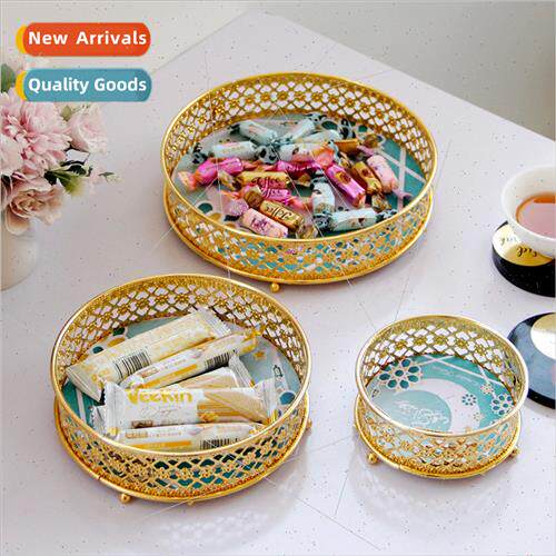 Fru Plate Dried Fru Storage Basket Scandinavian xury Gold Ho