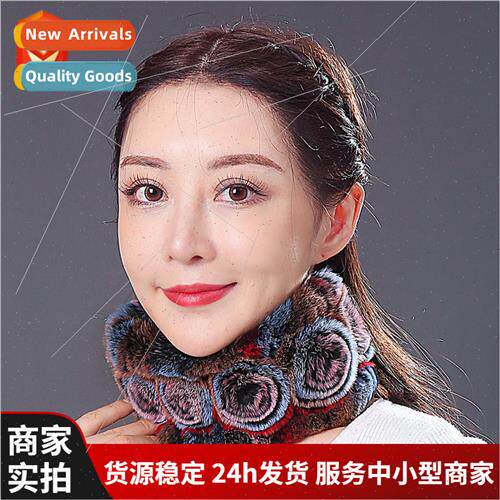 Fur scarf female winter thickened warm otter rabb hair scarf