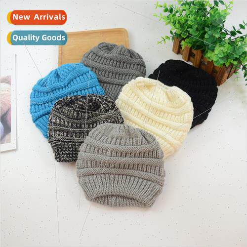 retro knted wool hat autumn winter students warm Korea  simp