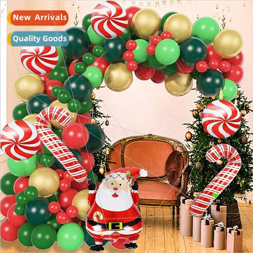 Christmas balloon chain set Father Christmas windmill red gr