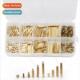 Copper Studs 320PCS Nails Hexagonal Brass Isolated Boxed