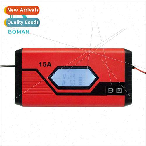 Automobile motorcycle battery charger 15A9-segment lhium lea