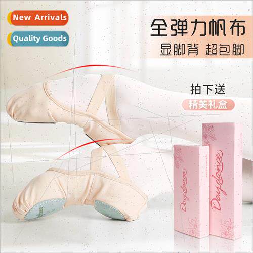 Full elastic cloth dance shoes female soft bottom practice s