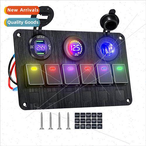 Car Modification Swch 6 Posion Rocker Swch Panel RV Off-Road