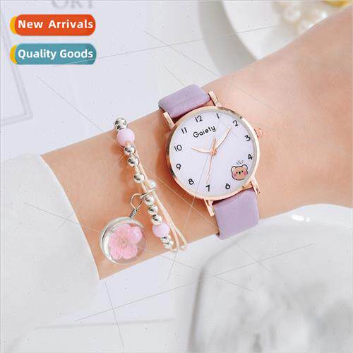 Cute cartoon bear student watch Japan Korea hundred fashion