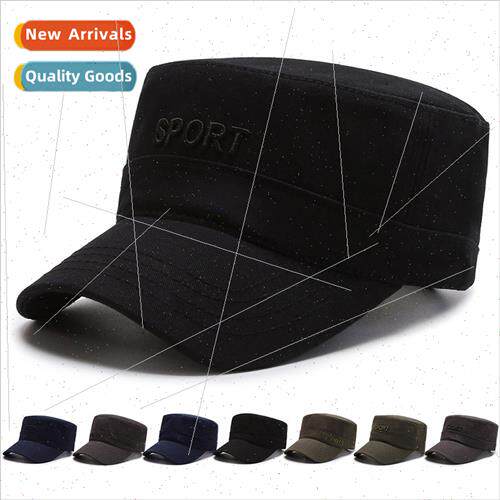 Men hats middle-aged men hats black flat-top hat men hundred