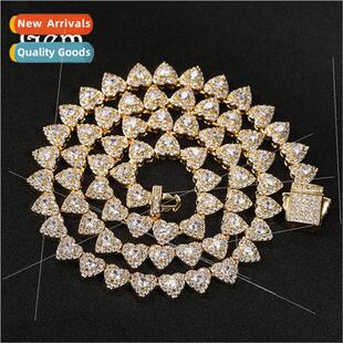 necklace hip hop Europe full diamond love hipster