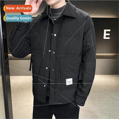 Winter new men down jacket thickened warm men top solid colo