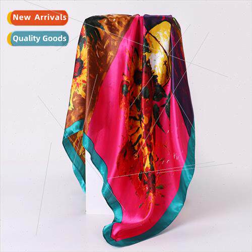 French sunflower oil painting simulation silk imation silk s