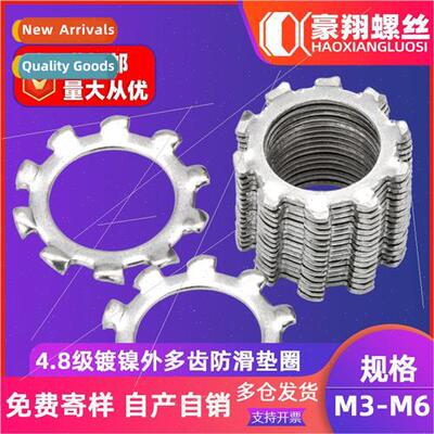 4.8 grade outer multi-tooth washer stop anti-slip flat gaske