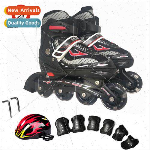 Adult roller skates skates black red and blue two colors Adj