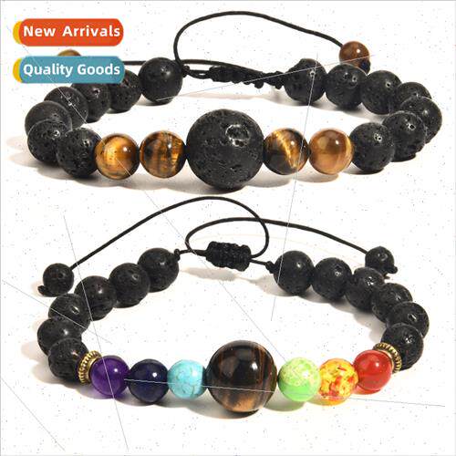New Products Charming Men 14MM Tiger Eye Stone Bracelet Fash