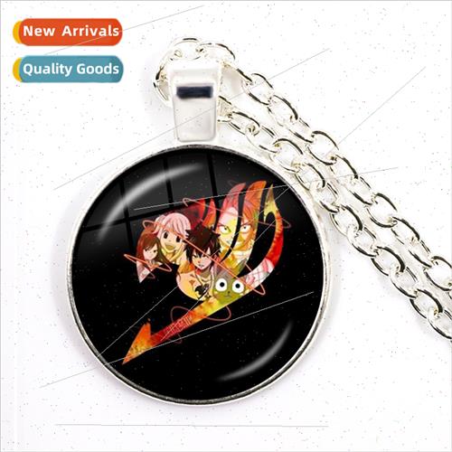 New Fashion Fairy Tail Anime Glass Dome Jewellery Pendant Ha