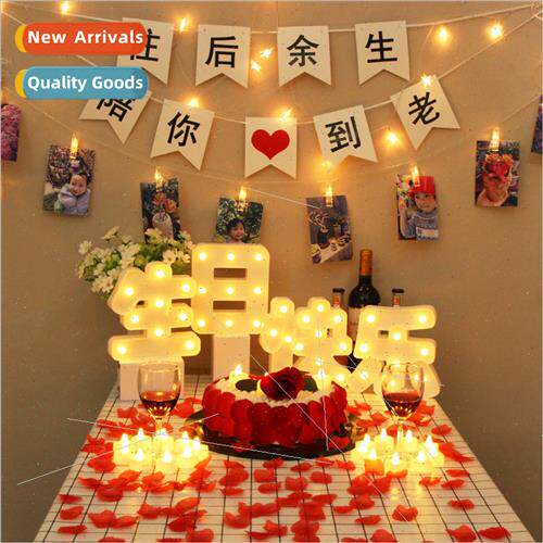 led English numbers letters Chinese Happy Birthday letter li