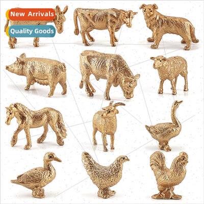 Farm Gold Poultry Animals Chicken Duck Goose Donkey Cow Gold