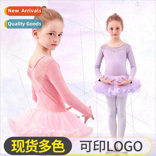 Childrens wear Girls Ballet Dress Long Sleeve Exam Practice